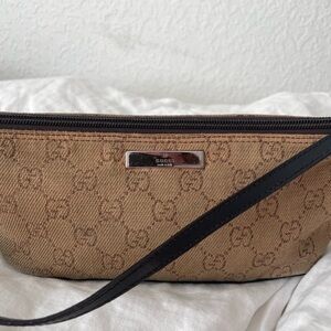 Gucci baguette shoulder bag Brown Gucci Monogram